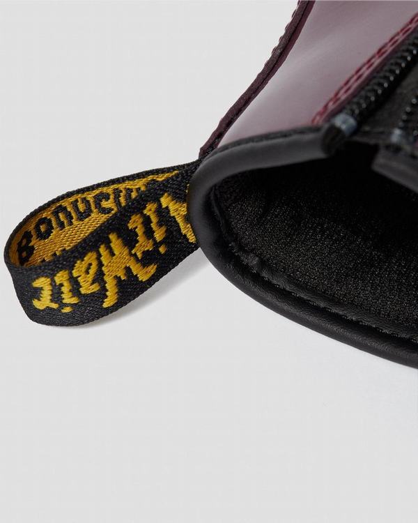 Dr Martens Dětské Kotníkové Boty Junior 1460 Patent Fialové, CZ-657140